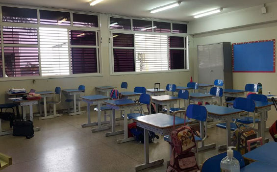 Ambiente de sala de aula